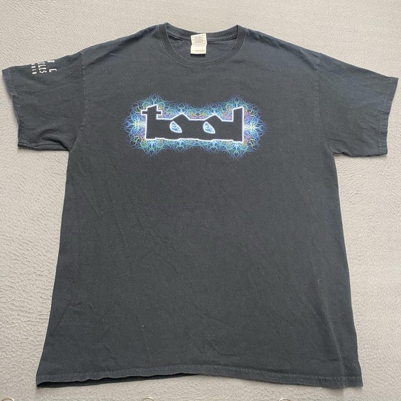 Gildan Other - VTG Tool Shirt Mens Large Black Psychedelic Logo Graphic Metal Rock Band Tee y2k